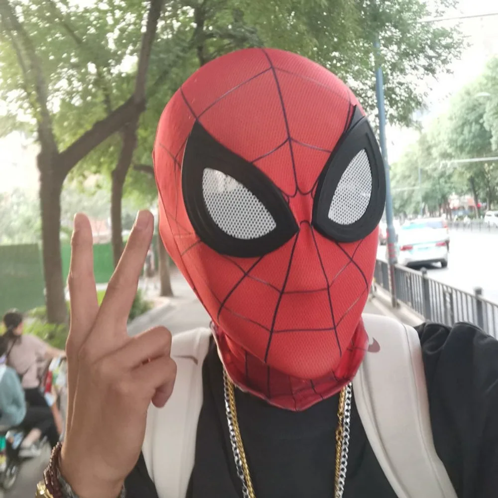 MINISO Spider Hero Mask Superhero Cosplay Mask Boys Girls Christmas Halloween Costume Props Perfect Birthday Gift