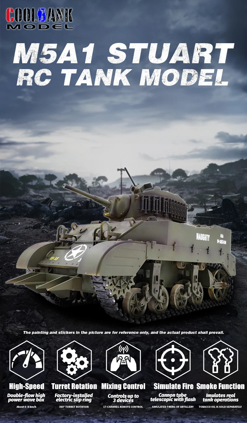 1/16ラジコン戦車M5 スチュアート軽戦車 Amazon.co.jp: ラジコン 戦車2.4GHz 1/16アメリカ陸軍