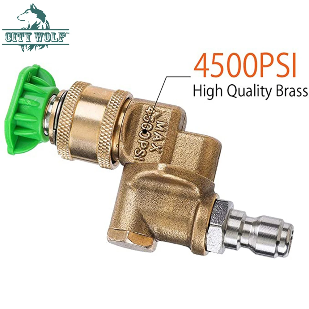 

High Pressure Washer 5/7 Angles Brass Adaptor G1/4 Car Accessories Blind Corner Cleaning Nozzle