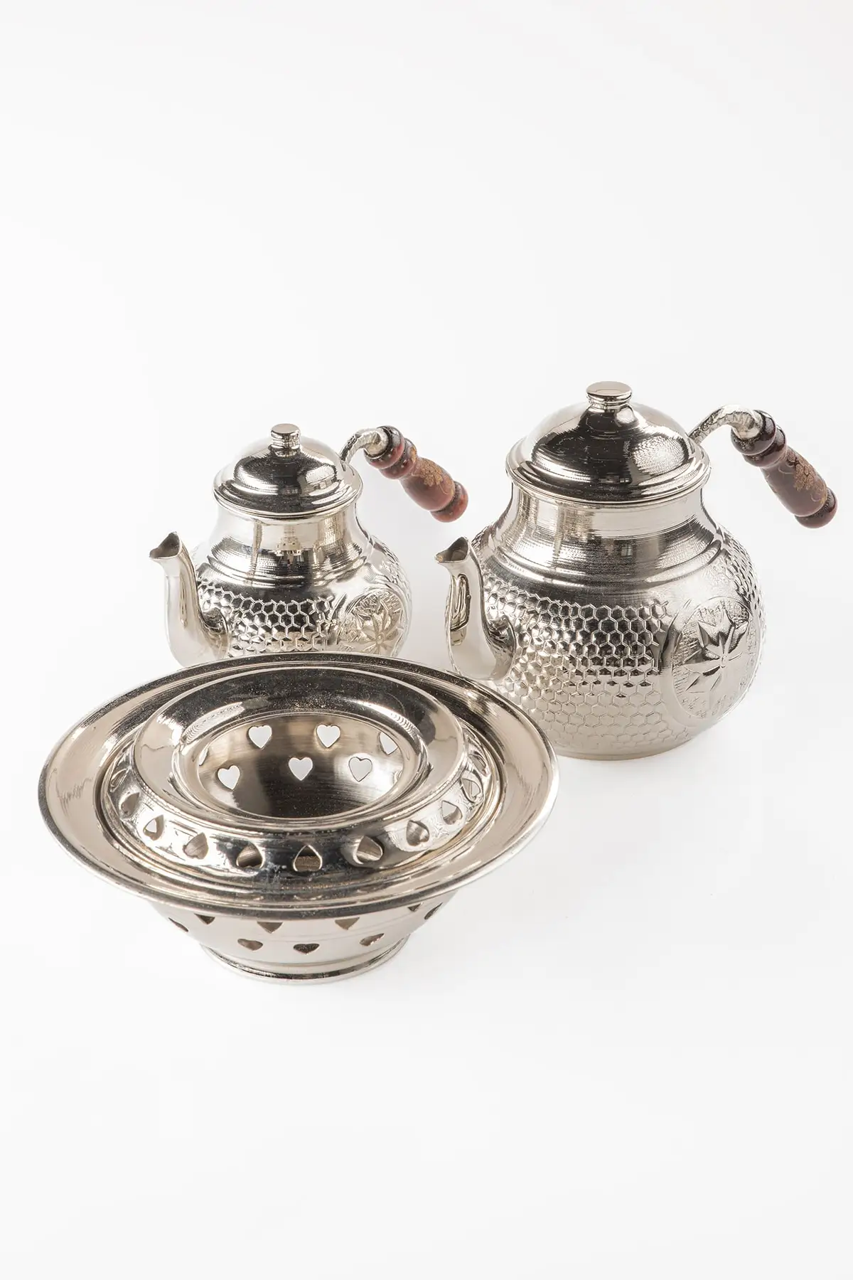 

DOLBOVI Dmt Gaziantep copper teapot set and balcony set embossed star embroidered Cooper Tea Pots Handmade