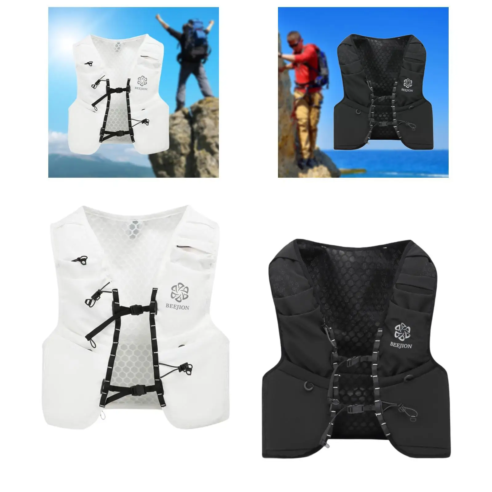 Hydration Vest Water Backpack Running Vest Multiple Pockets Outdoor Sport Bag Water Vest for Climbing Hiking Jogging