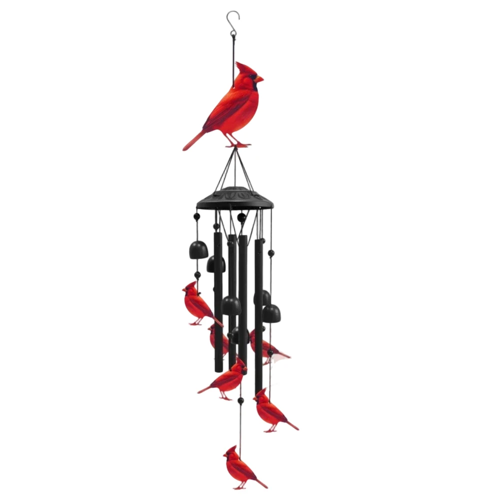 Resilient For Outdoor Wind Chime Featuring Bird Design and Balanced Structure for Sustained Melodic Performance