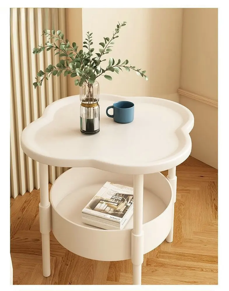 

Экологичные толстые пластиковые столы с четырьмя листьями клевера, современный простой передвижной журнальный столик, для кухни, спальни YX894DFG