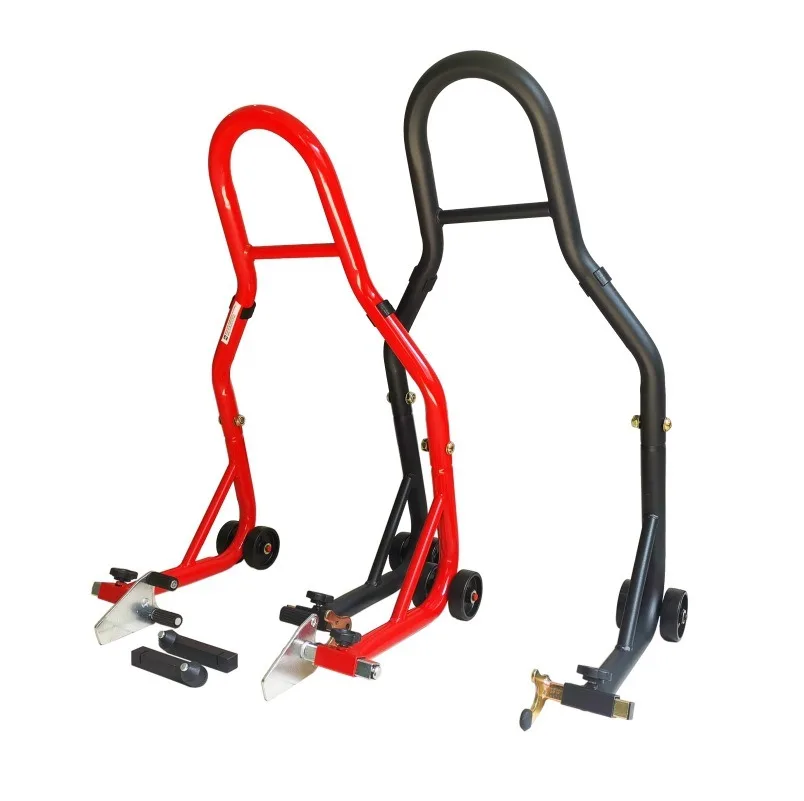 

New Motorcycle Lift Stand - Heavy-Duty Adjustable Paddock Stand for Front/Rear Wheel Parking, Repair & Chain Maintenance