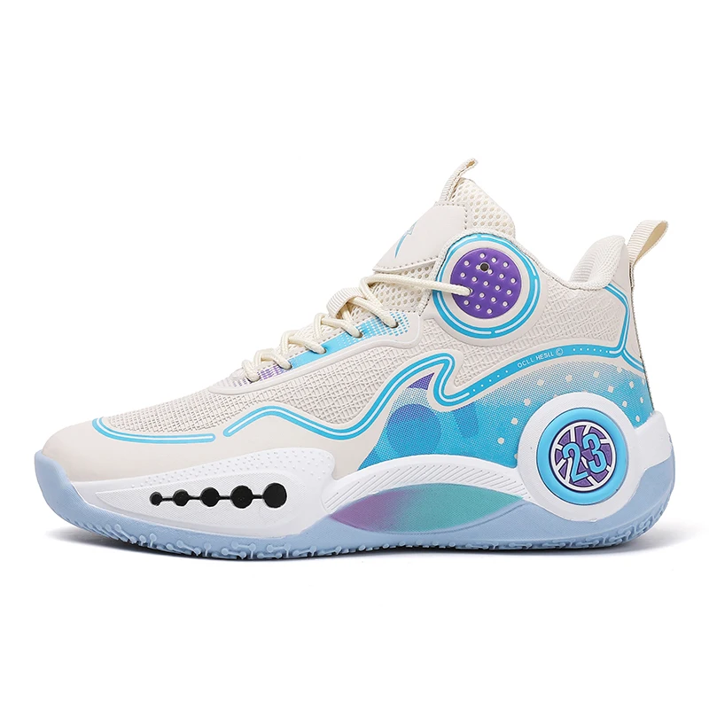 

Sports and leisure shoes, men's shoes, marathon oversized air cushioned shoes, fly woven all season rubber, wear-resistant, anti