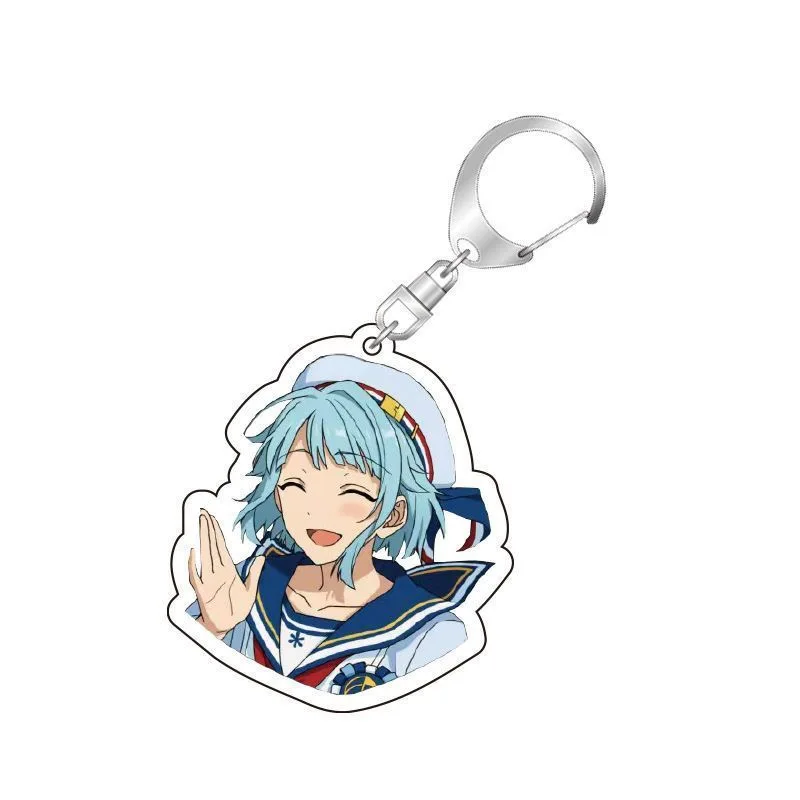 

arcylic keyring Tsukinaga Cartoon Game Keychain Leo Ensemble action fingures Gril Couples Birthday Party Gift bag decor kid toys