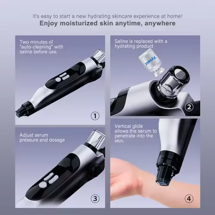 New Arrival Needle-Free Water Light Gun Hydrating Moisturizes Face Lifting Anti-aging Acne Removal Machine on Sale