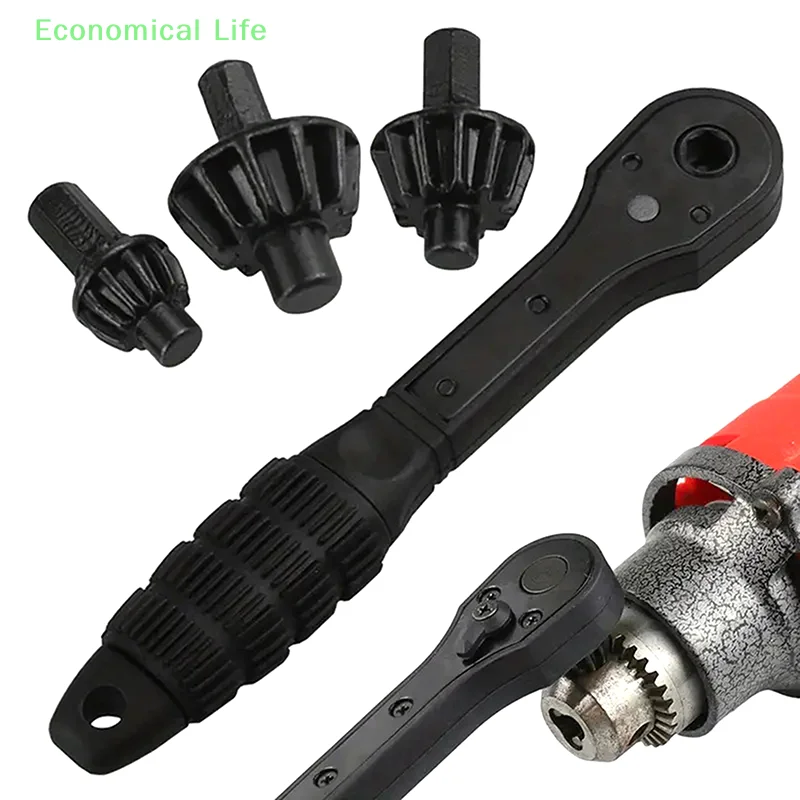 

3 In 1 Drill Chuck Ratchet Spanner Universal Chuck Key Replacement Tool For Drill, Compatible With Most Electric Drills Tools