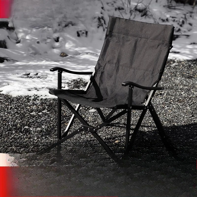 Outdoor Folding Chair Portable Back Chair Camping Fishing Canvas Long Comfortable Camping Chair