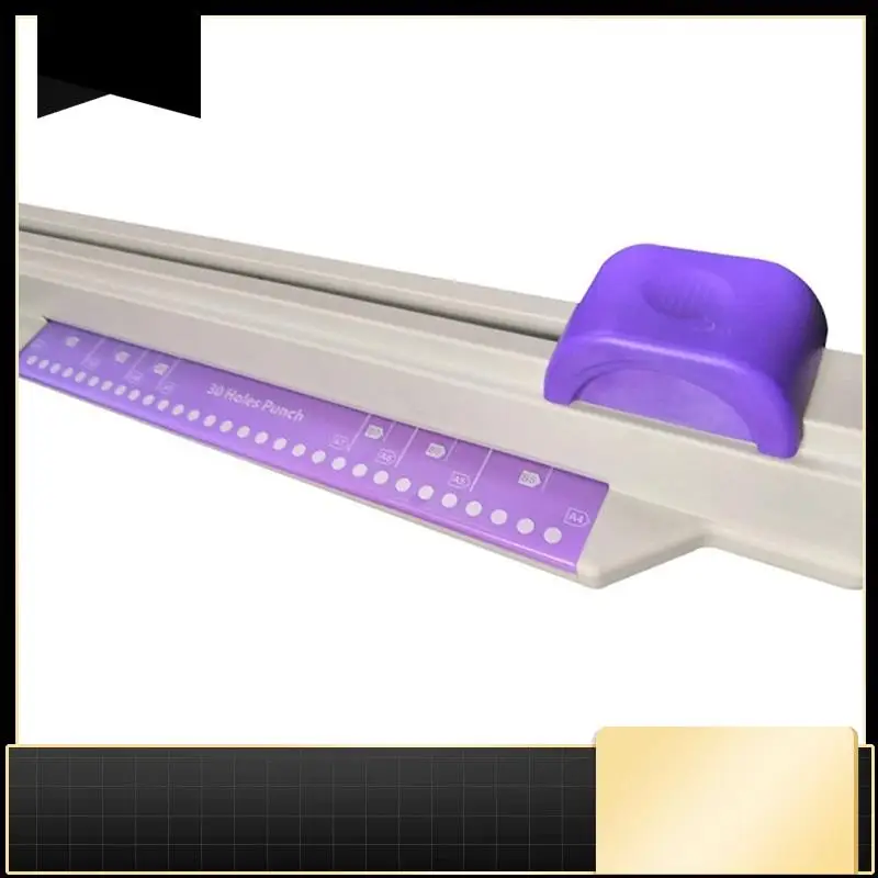 

30 Holes Puncher Sliding Light Duty Paper Punch 30 Holes A4 B5 A5 A7 B7 A6 B6 Capacity 5 Sheets Hole Punch Paper Punch