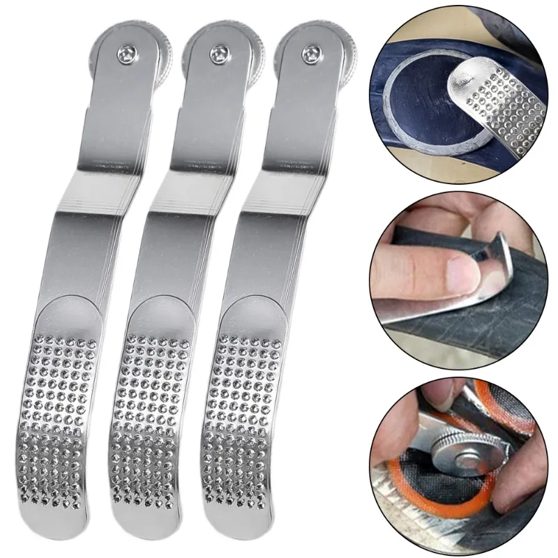 Bicycle Tire Repair File Bike Tire Repair Kit Tire Patch Grater Protector Grater File for Car Motorcycles Bicycle Accessories