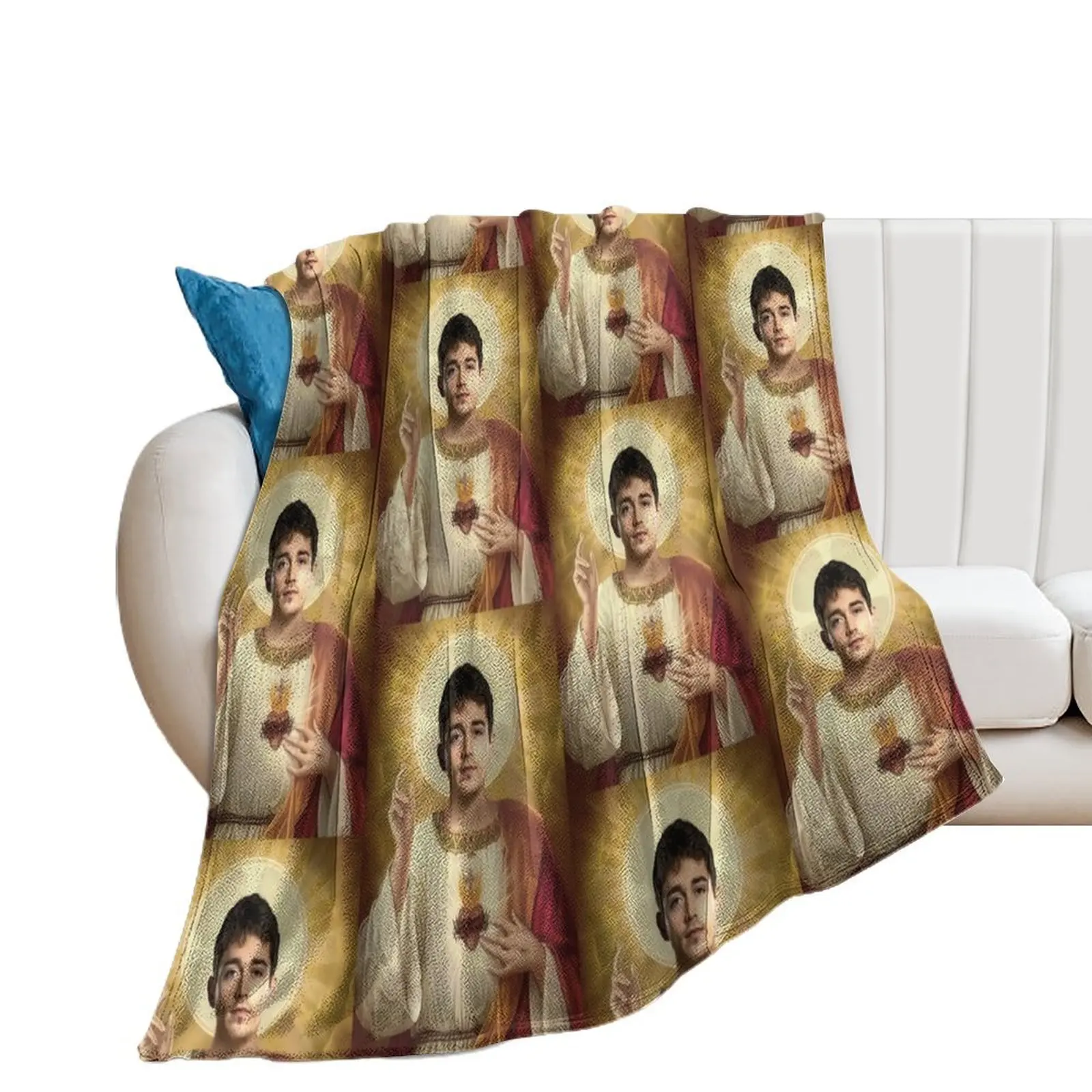 Charles Leclerc jesus Throw Blanket Picnic Beautifuls Blankets