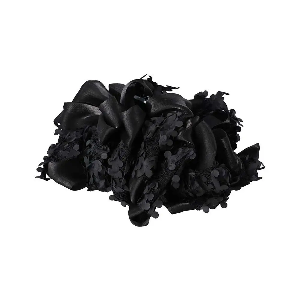 

Large Bow Bow Hair Claw Bubble Lace Shark Clip Two-sided Multilayer Large Hair Clip Girls