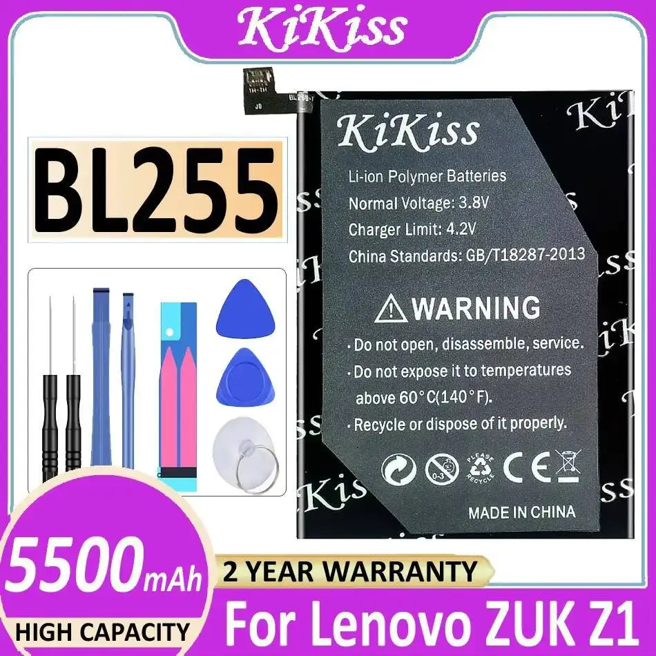 

High Performance BL255 Capacity 5500Mah Mobile Phone Battery For Lenovo Zuk Z1