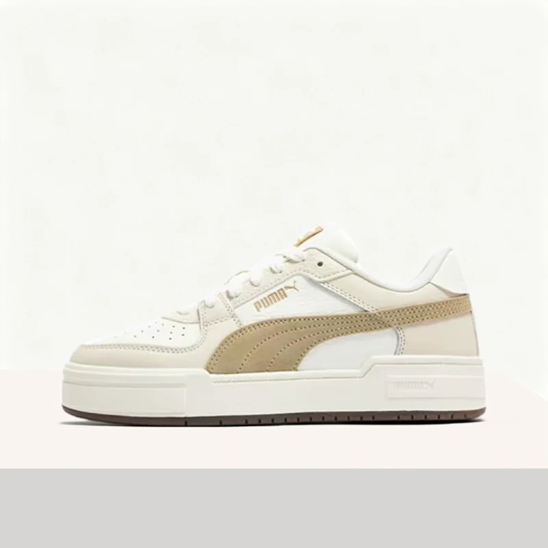 Puma Ca Pro Classic A timeless, versatile, durable, and comfortable low-top sneaker for men and women. White and Brown 393490-07