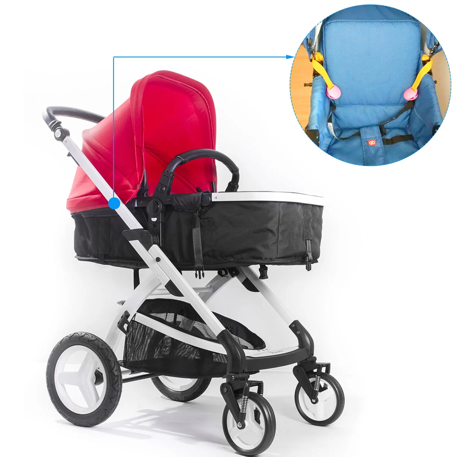 

4pcs Baby Stroller Blanket Clips Multi-purpose Decorative Pram Toy Holder Quilt Clip for Infant Carriage Accessories
