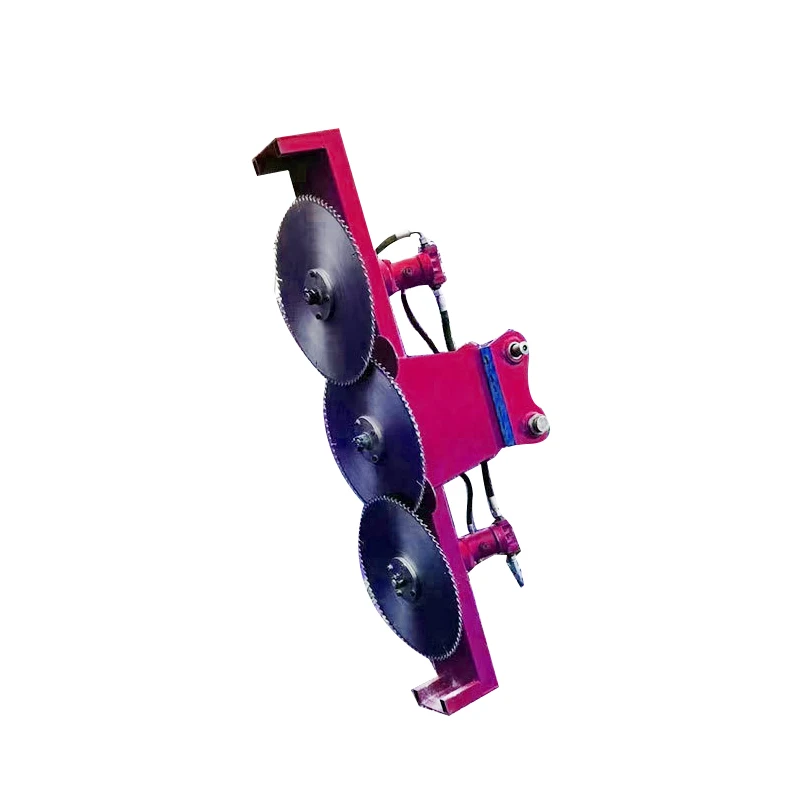 Excavator Hydraulic  Wood Chipper Shaving Machine Tree Circular Saw  Head Tree Saw Head