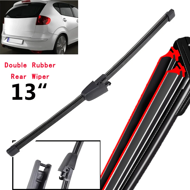 

Car Wiper 13" Rear Wiper Blade For Seat Altea 2009 - 2015 Windshield Windscreen Clean Tailgate Window Car Rain Brush