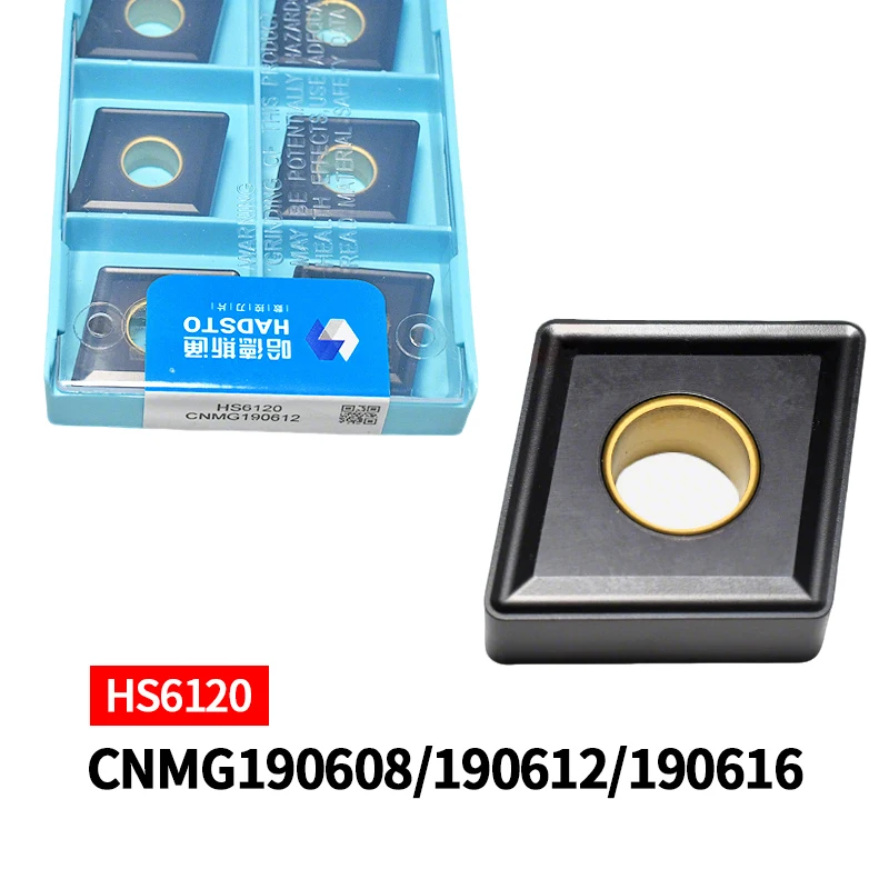 10 шт. HADSTO 100% оригинальные твердосплавные вставки CNMG190612 CNMG190616 HS6120 токарные лезвия для стали режущие инструменты с ЧПУ