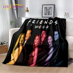 Couverture en peluche douce d'impression 3D de l'émission TV Friends HD, couverture de glouton, couverture de jet pour le salon, la chambre à coucher, le lit, le canapé, le pique-nique