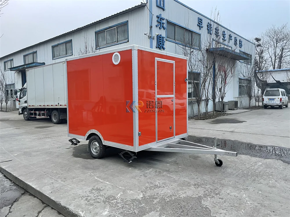 Fast Food Truck Street  Mobile Food Trailer Ice Cream  Cart Custom Kitchen  Coffee Trailer Concession Food Kiosk