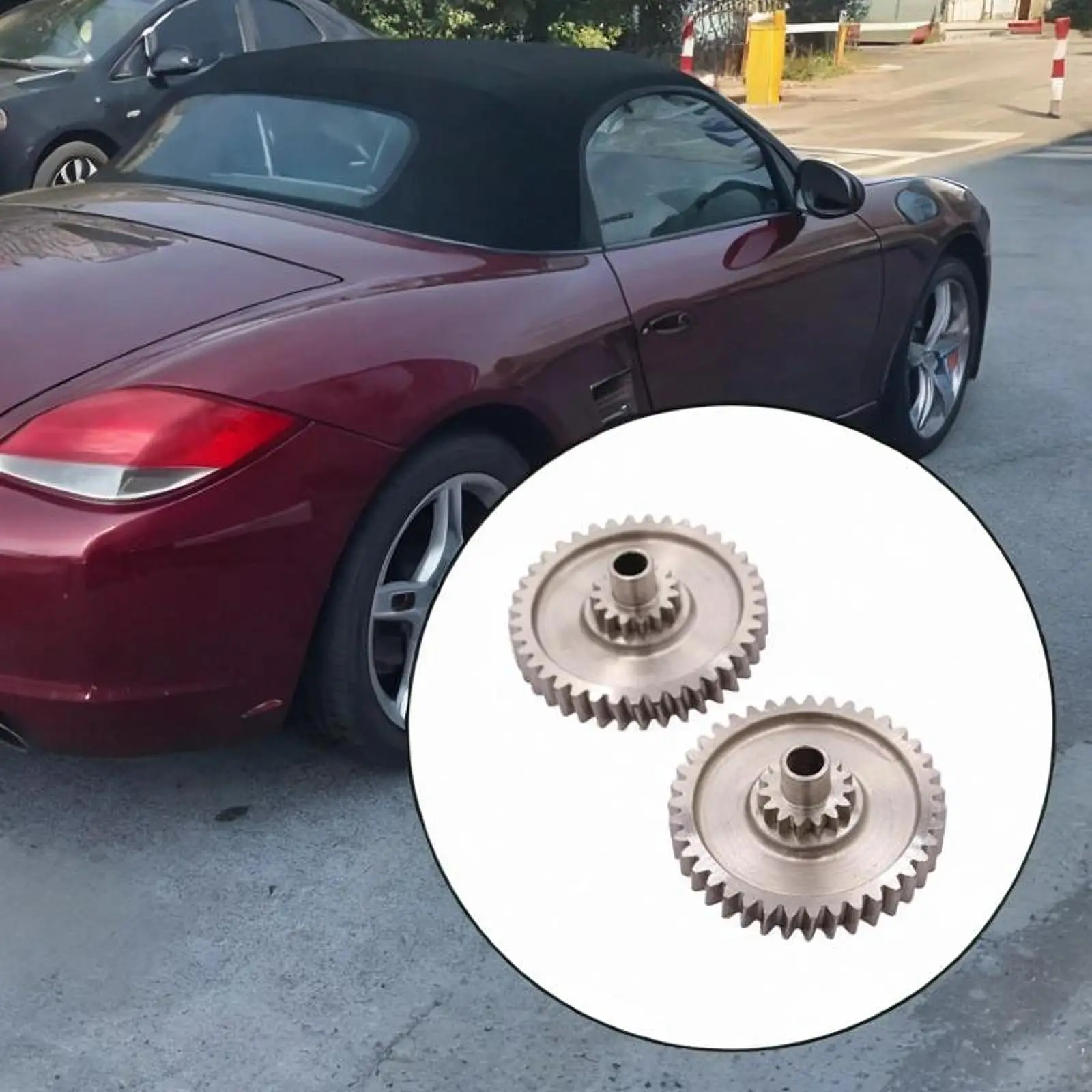 

2Pcs Convertible Top Transmission Gears 98756118000 987561180 98656118002 Replacement for Porsche Boxster 986 987 1997-2012
