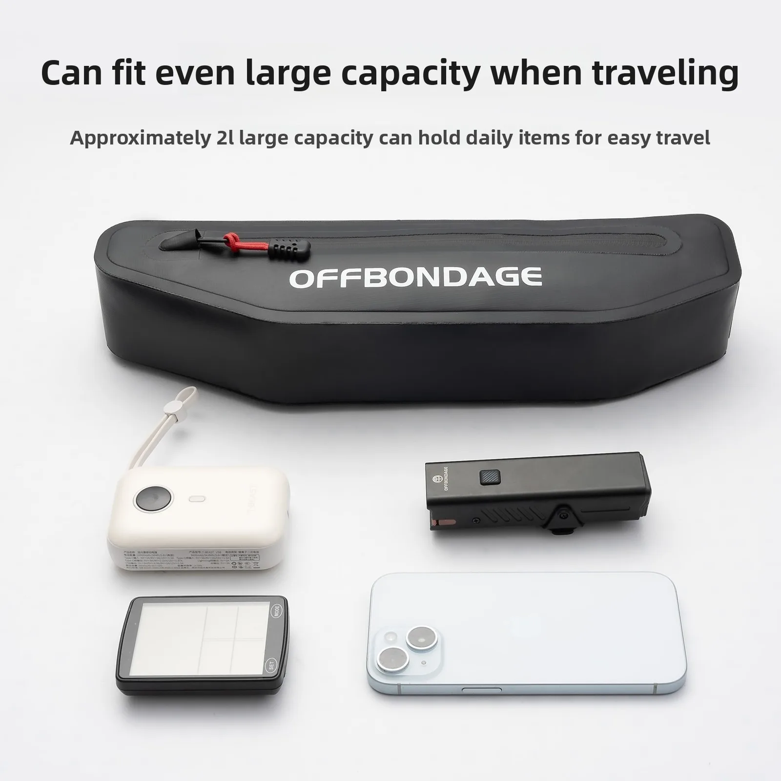 OFFBONDAGE 2L Bicycle Bag Bike Triangle Bag Cycling Top Tube Front Frame Bag Waterproof MTB Road Pannier Bicycle Under Tube Bag image 6