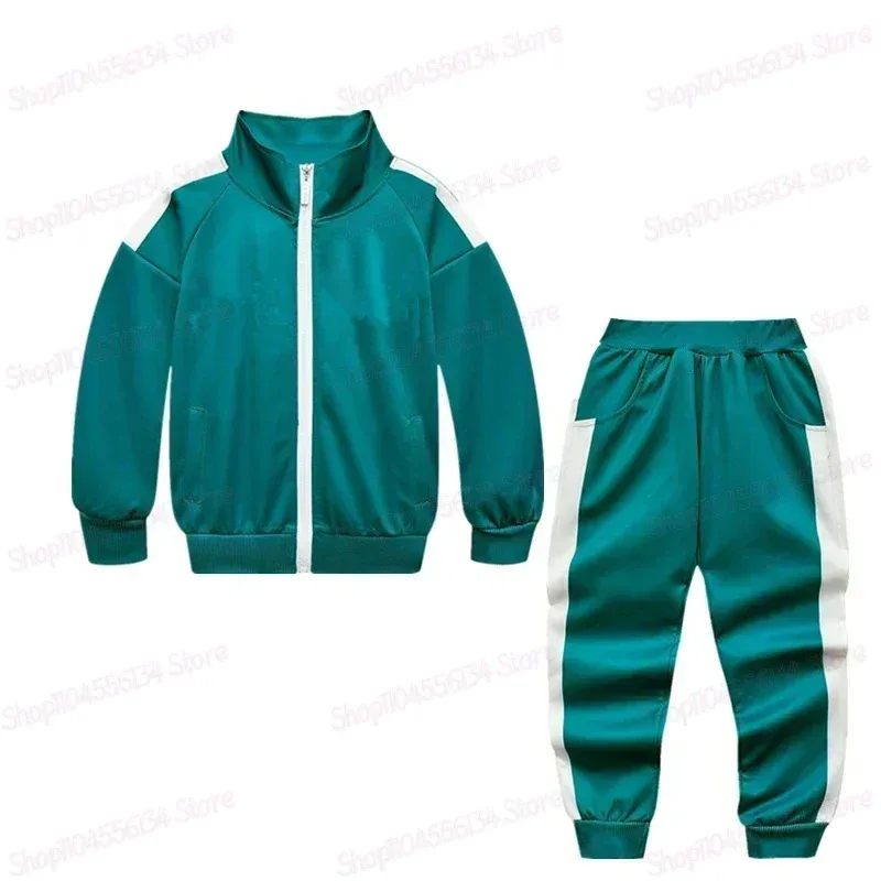 Kids Customized Calamari Games 2 Cos Clothes No.230/456 Children Tracksuit Sweatshirt Pants Set Halloween Carnival Party Costume