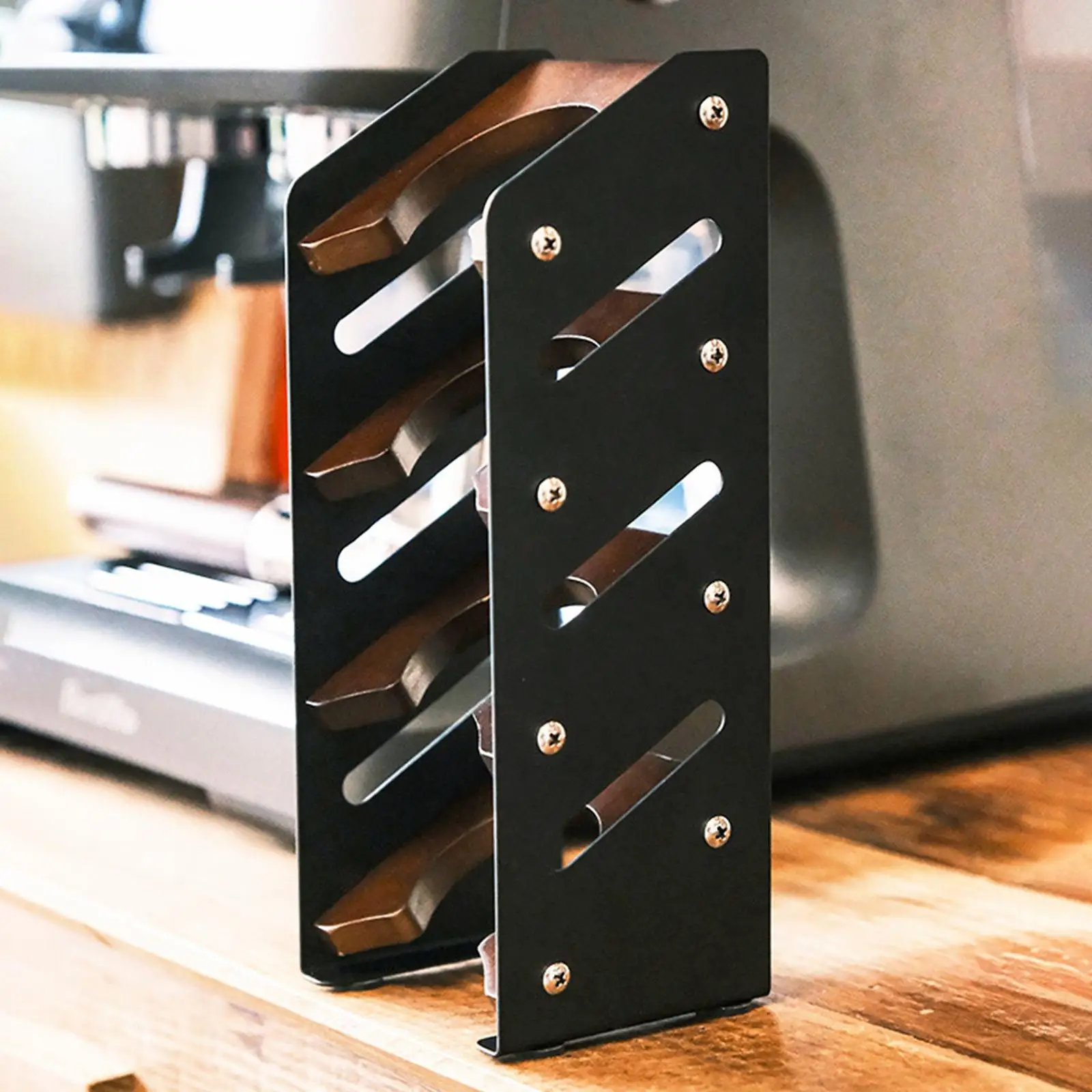 Espresso Portafilter Basket Rack Sturdy Practical Durability Stable 4 Slots