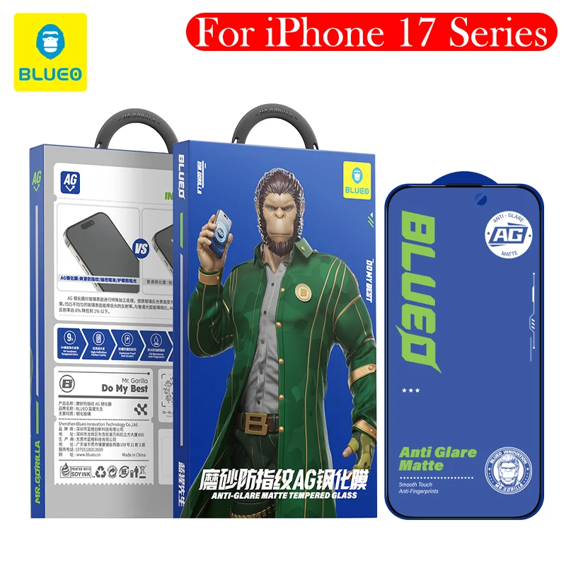 

Blueo Matte Tempered Glass For iPhone 17 Pro Max Screen Protector for iPhone 17 Air