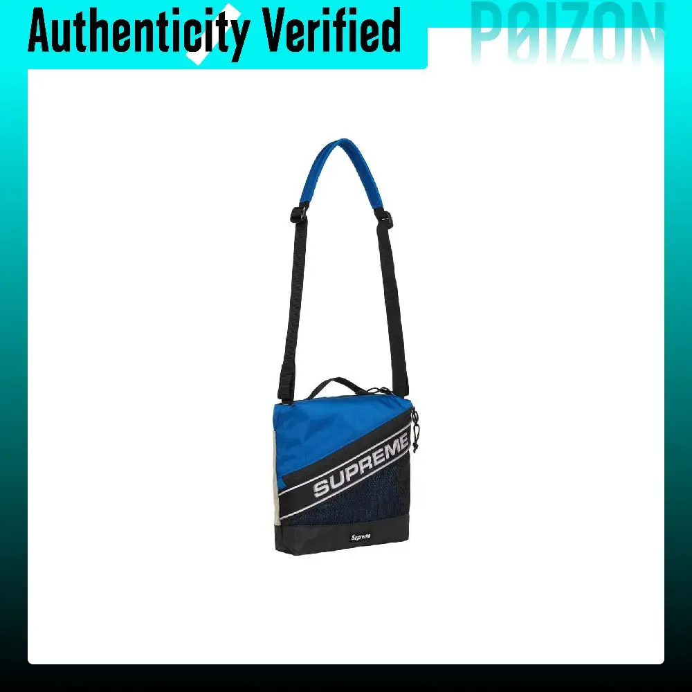 Supreme Waterproof Nylon Crossbody Bag, Shoulder Bag Regular Unisex Blue SUP-FW23-0817