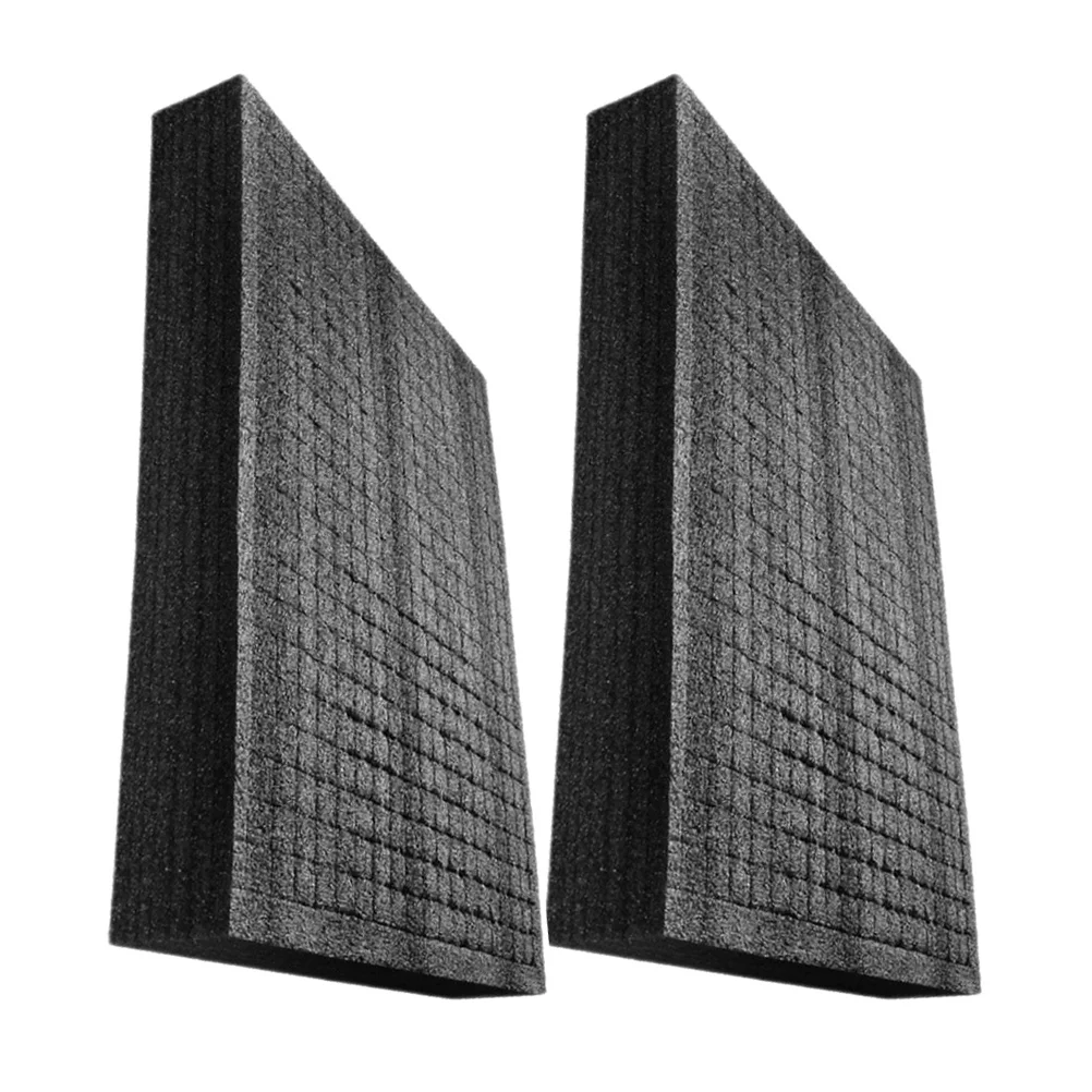 2 Stück schwarze Perlen-Baumwollschaumstoff-Einsätze, professionelle Verpackungseinlage für den täglichen Gebrauch, geschnittene Schutzpolsterung für Schmuckwerkzeuge