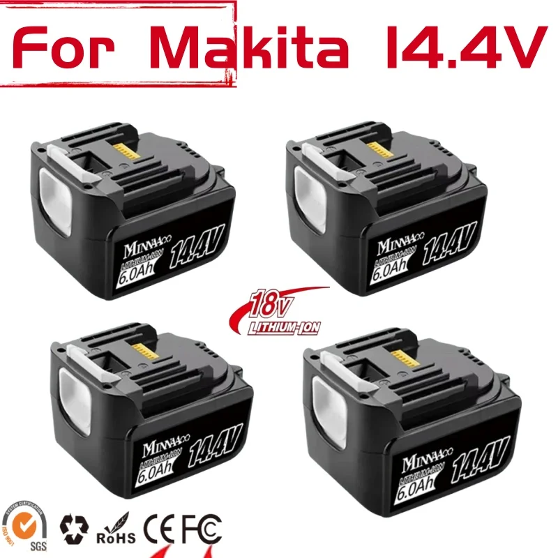 

❖New 14.4V Original for Makita Power Tools 5.0Ah BL1460 BL1430 1415 194066-1，❖6.0Ah Rechargeable Li-ion Makita Batteries❖