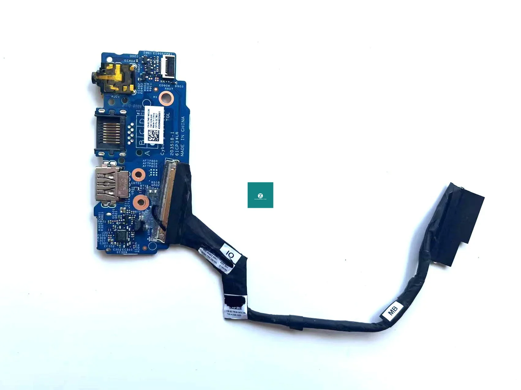 FOR Dell Inspiron 5410 5415 SD CARD READER ETHERNET USB AUDIO BOARD W CABLE 0C7N67 C7N67 09VCX9 9VCX9