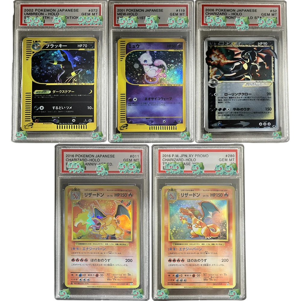 

DIY PTCG Rating Card Charizard-Holo Collection Card 2002 Japanese Umbreon Holo Split Earth-1St Ed. Gem Holographic Label Gift