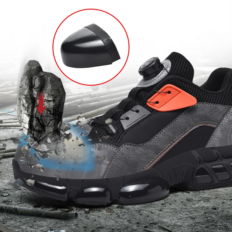 Welder Steel Toe Safety Shoes Summer Breathable Heat Resistant Anti Spark Anti Puncture Anti Slip Construction Work Protective