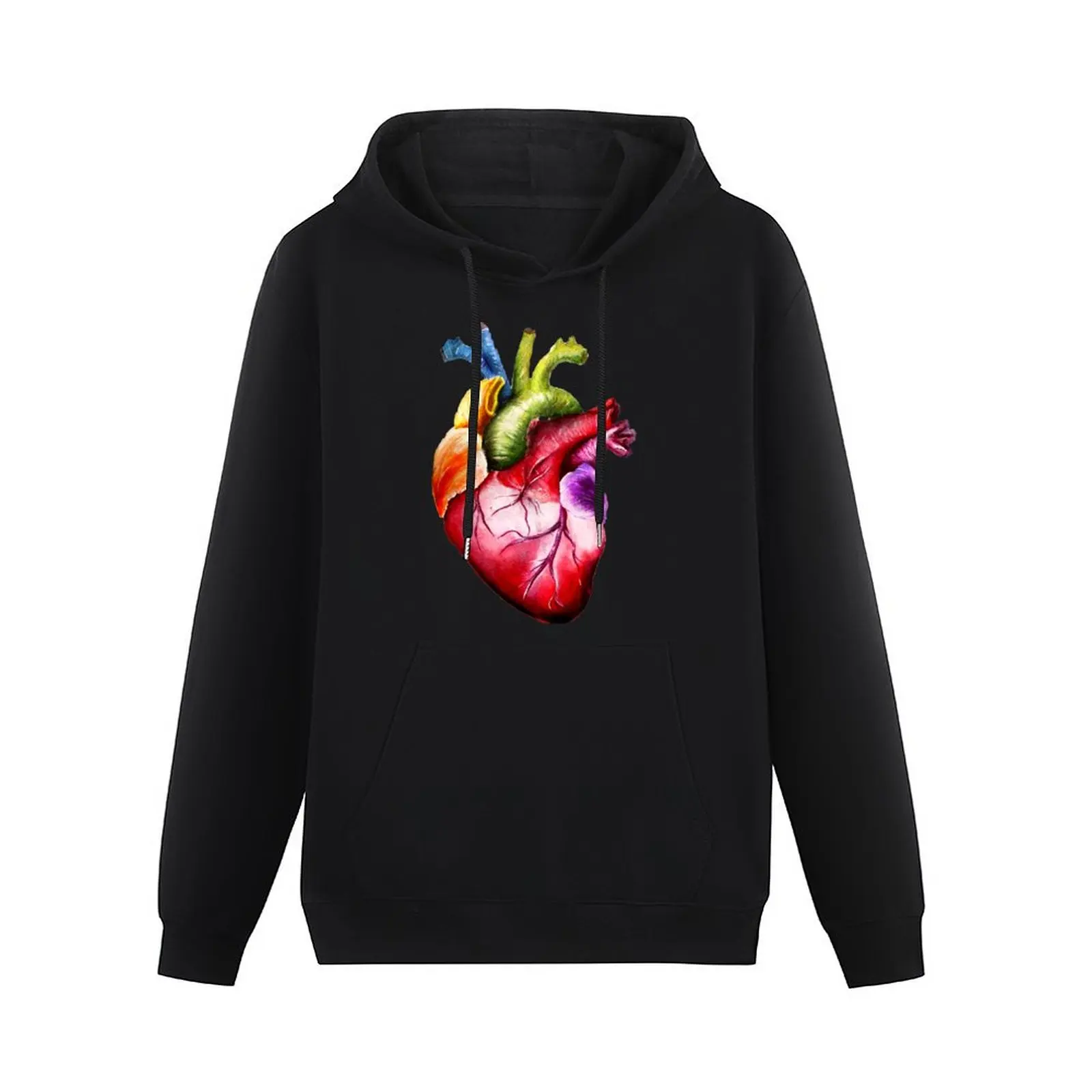 Rainbow Heart Pullover Hoodie men clothes hoodie oversize