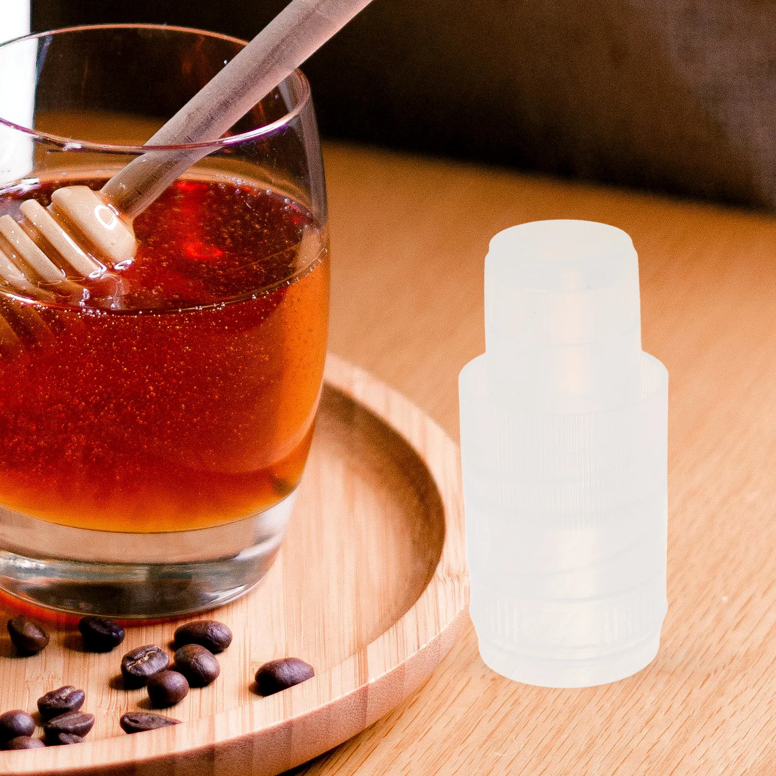 2-комплектная крышка для бутылки с медом, разделенная конструкция, стеклянная герметичная банка с точным дозированием, мини-пластиковые крышки для хранения для кухонного джема, соуса