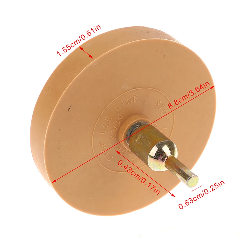 Ruota per gomma universale da 88mm per rimuovere la colla per Auto adesivo adesivo gessato decalcomania grafica strumento per la riparazione automatica della vernice