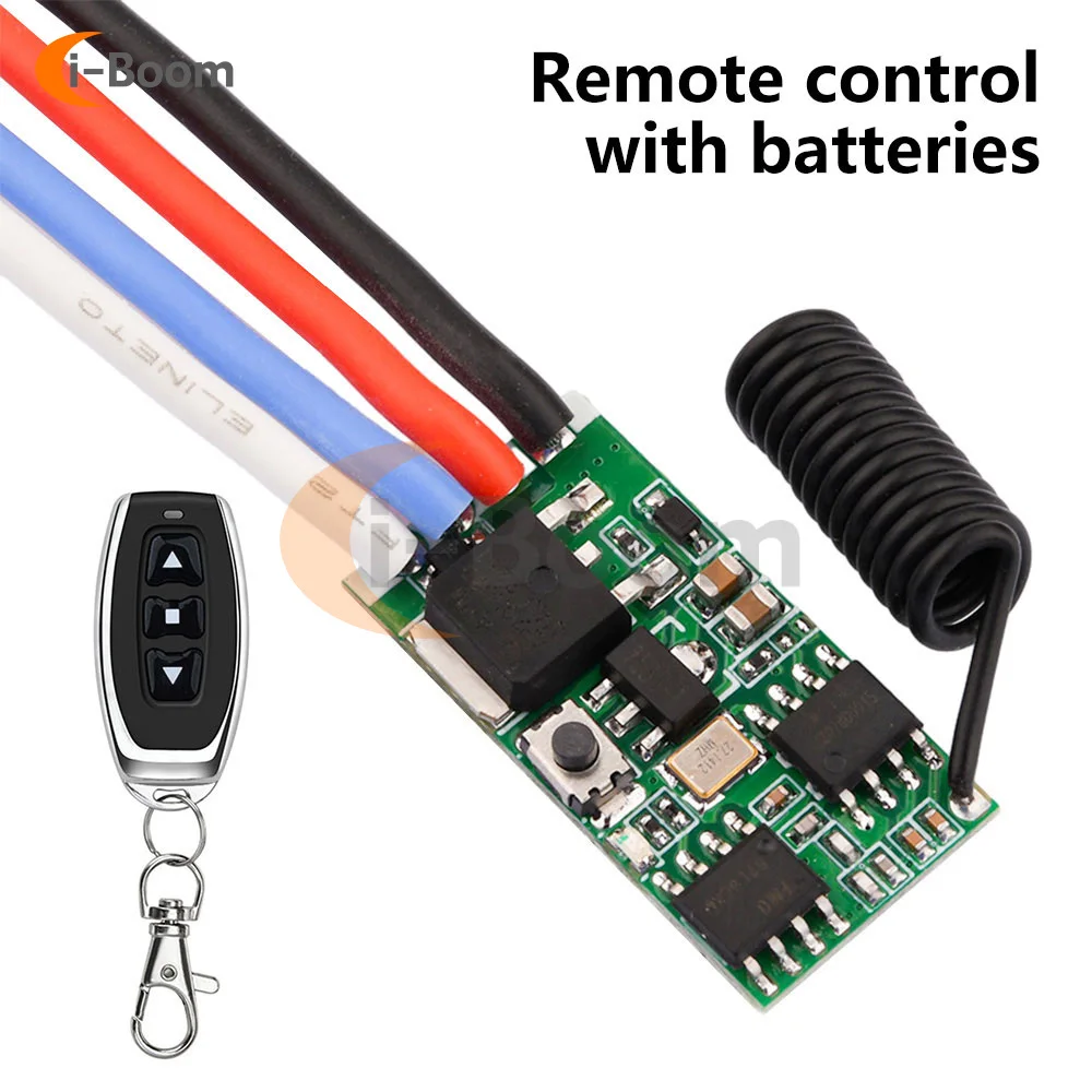 Modulo di velocità dimmerabile e regolabile Wireless DC3.7V-24V 5A interruttore del Driver del motore del telecomando per motore luci a Led