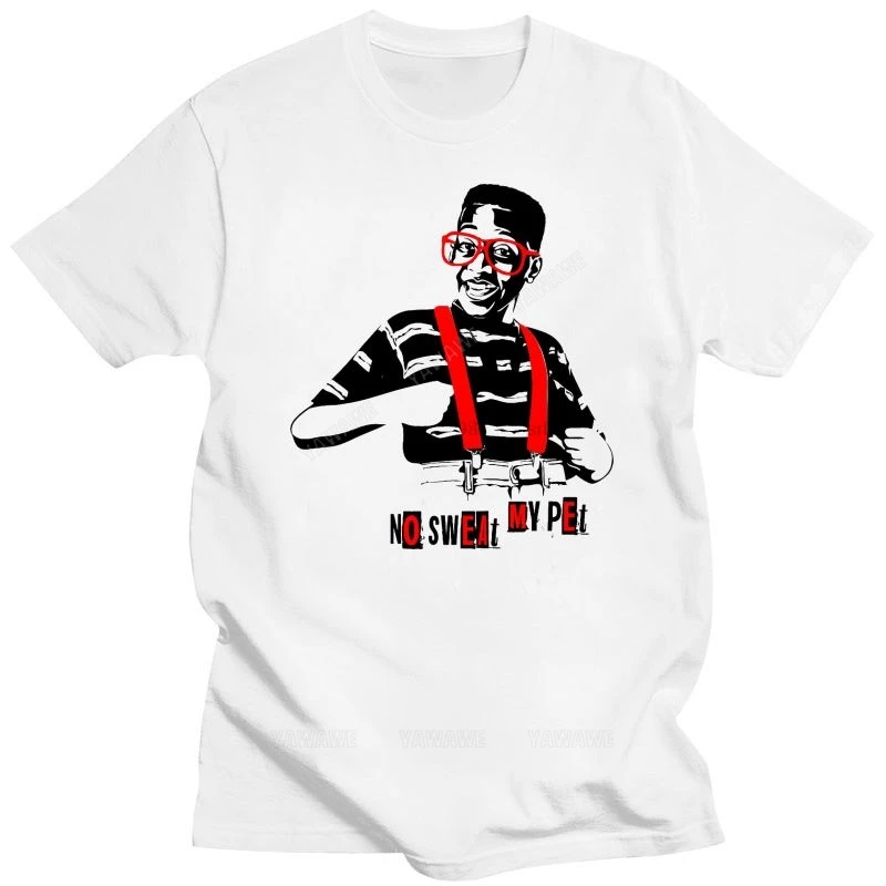 Humor t-shirt vintage style man cotton short sleeve Steve Urkel T Shirt To Match Retro Jordans 3 Katrina NRG Tinker tshirts