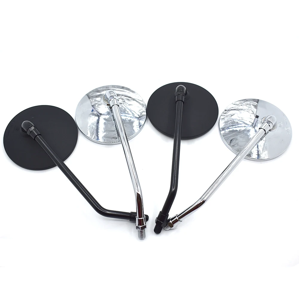 Universal Round Motorcycle Mirrors 10MM Rearview Side Mirrors for BMW G450X G650 G650X G650GS , R nineT K1200R R1150GS G310R image 2