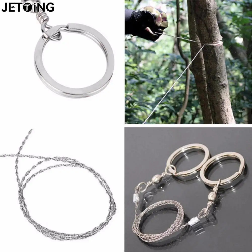 Portable Practical Emergency Survival Gear Steel Wire Saw Outdoor Camping Hiking Manual Hand Steel Rope Chain Saw Travel Tool