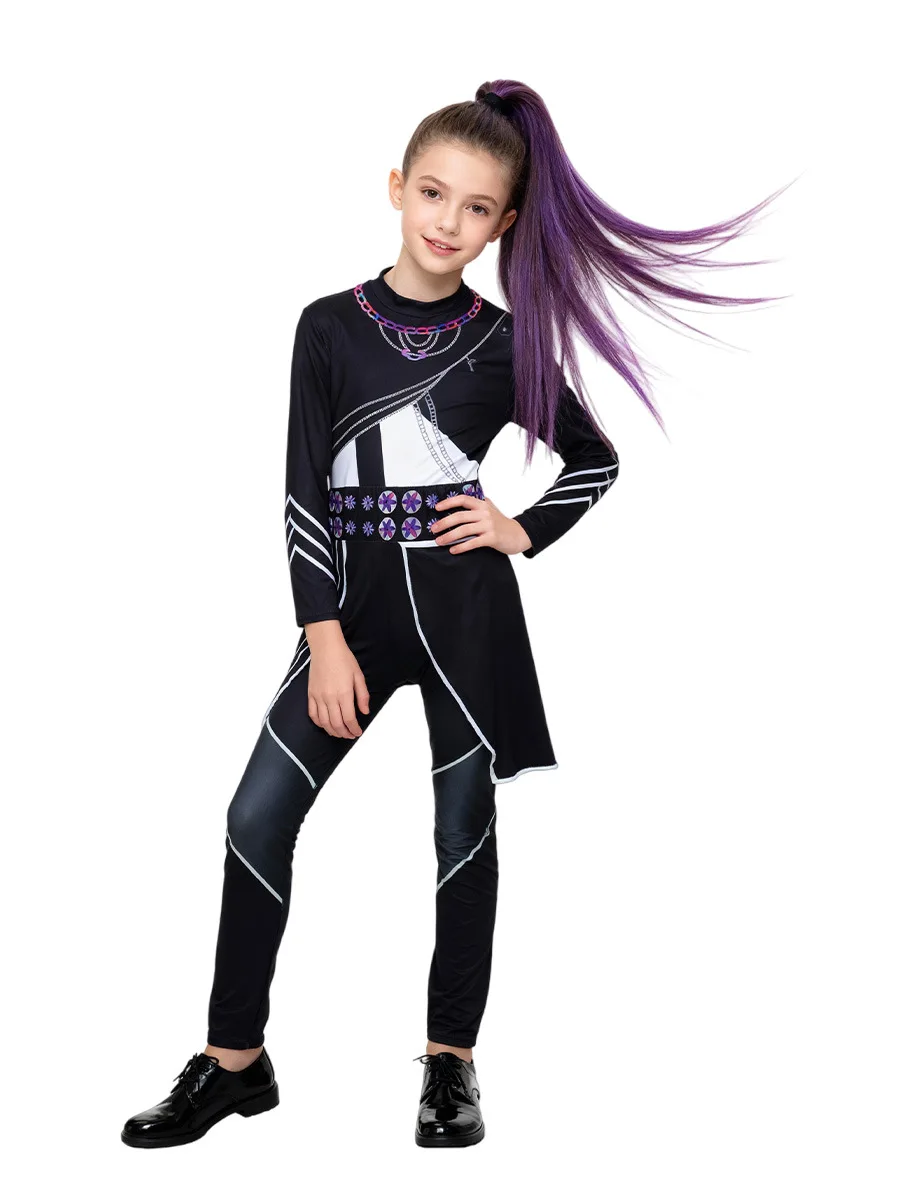 kpop-demons-chasseurs-rumi-huntrix-cosplay-costume-fete-d'halloween-​-​-body-en-cuir-noir-pour-enfant-et-adulte-cosplay-feminino