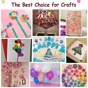 Punkte doppelte Gesichtsaufkleber, transparent, abnehmbarer Ballon, Klebeband, DIY -Kunsthandwerk Cola, Hochzeit, Geburtstagsfeierdekoration, 6 Rolls 12 Hauptverkaufsdekoration für die Taufe - №11