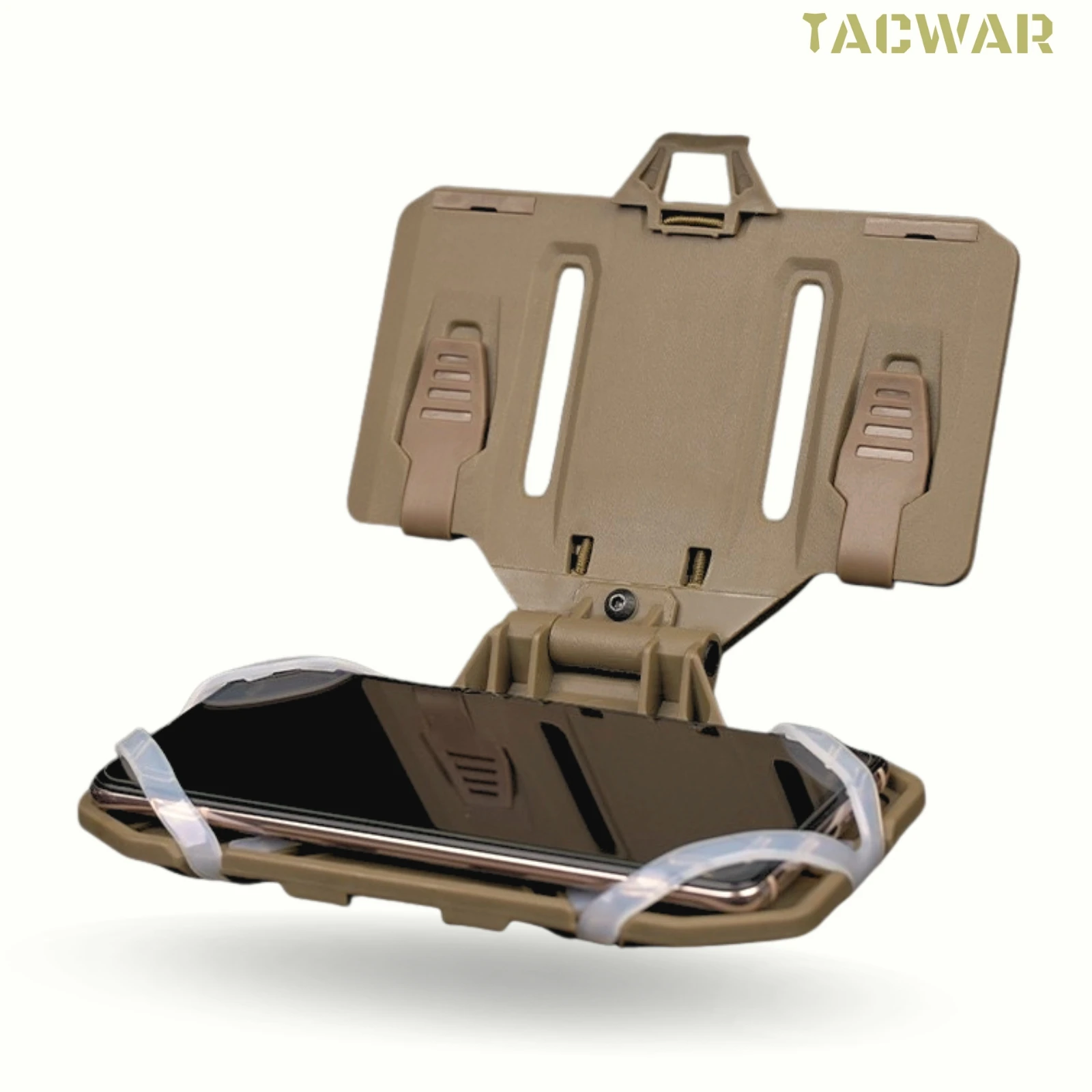 Airsoft Plate Carrier Molle Phone Carrier Outdoor Navigation Board, Quick Access Foldable Holder Vest Chest Rig Mount