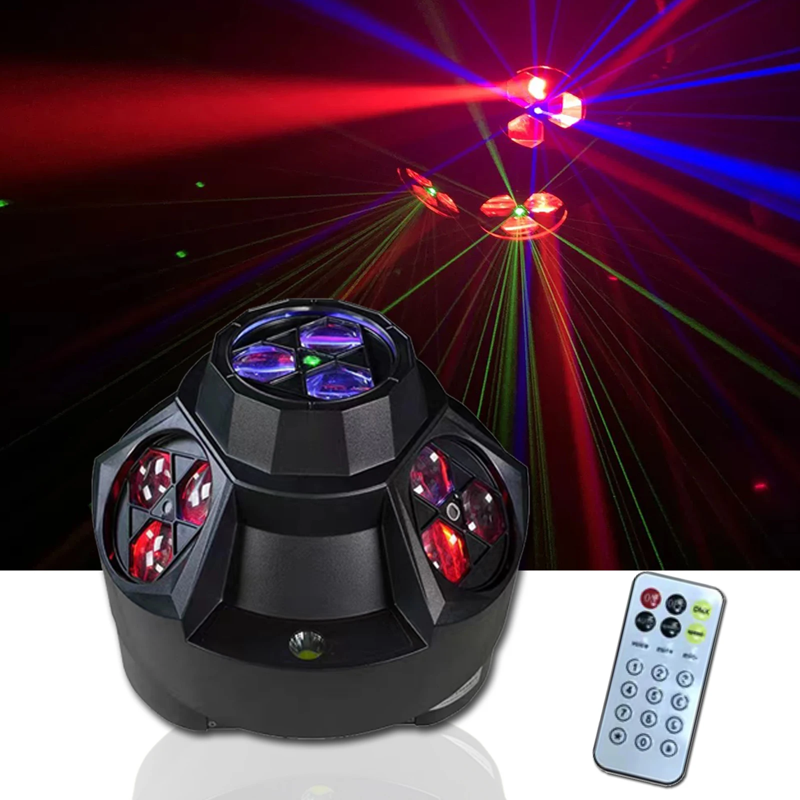 

LED 200W Moving Head Laser Light RGBW Beam 4in1 Strobe Effect projection Lights Disco DJ Culb Bar Party ballroom Stage Lighting