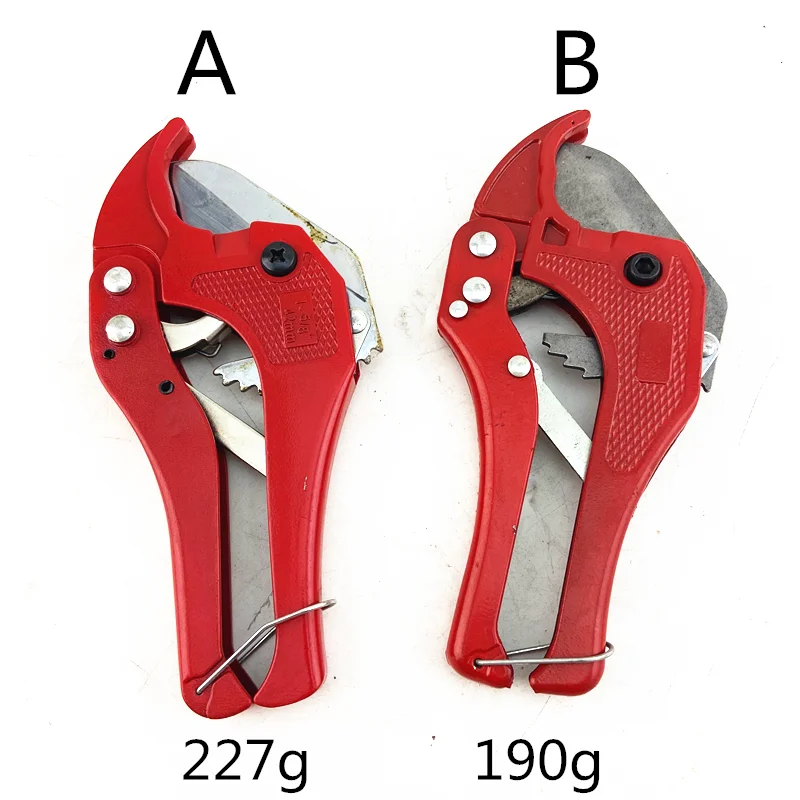 1 PC A/B Style New 42mm PVC Pipe Plumbing Tube Plastic Hose Cutter Pliers Tool Ratcheting Type