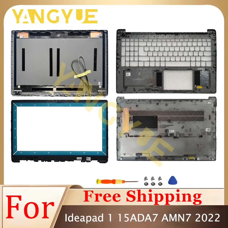 

New Laptop Case For Ideapad 1 15ADA7 15AMN7 2022 LCD Back Cover LCD Back Cover Front Bezel Palmrest Top Bottom Case
