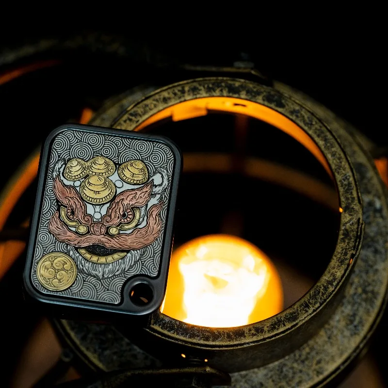 BPMODSEDC Lion Metal Price Tag Side Push Fingertip Push Decompression Toy